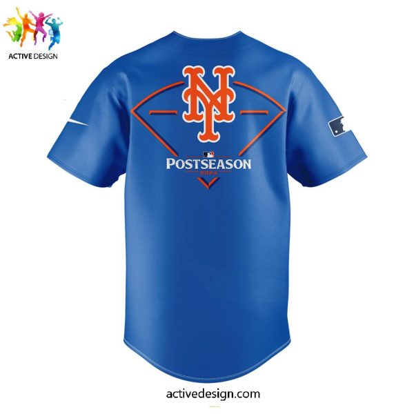 New York Mets MLB October Ready Post Season 2024 Clinched Blue Sepcial Edition For Fans Baseball Jersey