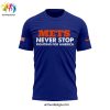New York Mets Never Stop Fighting For America OMG 3D T Shirt