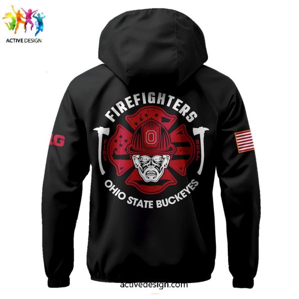 Ohio State Buckeyes x Firefighter Appreciation Night Limited 2024 Zipper Hoodie Long Pants Cap