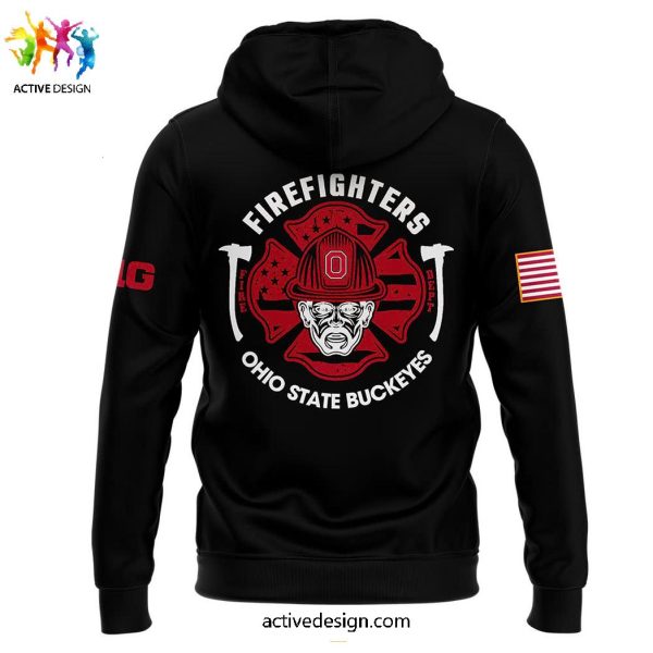 Ohio State Buckeyes x Firefighter Appreciation Night Limited 2024 Zipper Hoodie Long Pants Cap