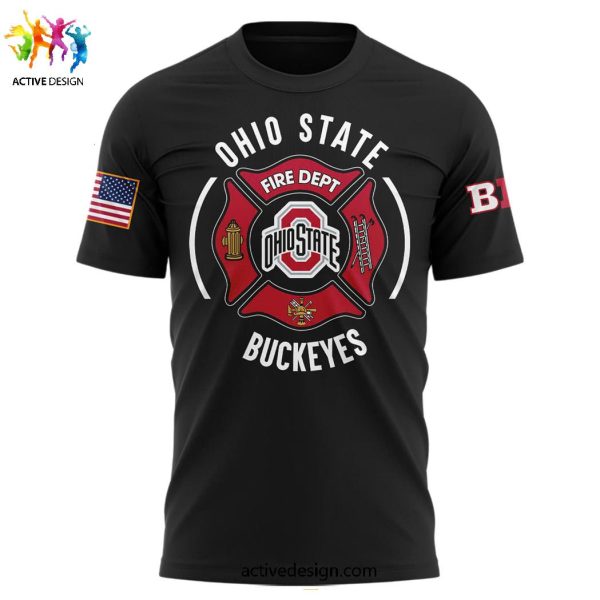 Ohio State Buckeyes x Firefighter Appreciation Night Limited 2024 Zipper Hoodie Long Pants Cap