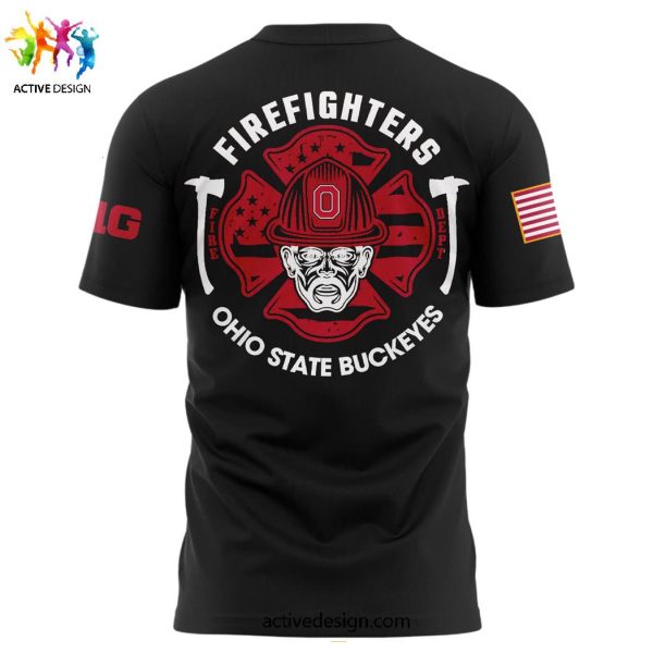 Ohio State Buckeyes x Firefighter Appreciation Night Limited 2024 Zipper Hoodie Long Pants Cap