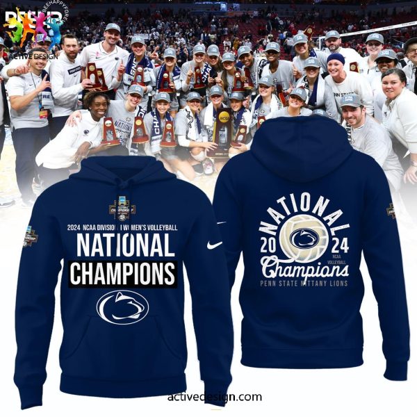 Penn State Nittany Lions 2024 NCAA Women’s Volleyball National Champions Navy Limited Hoodie