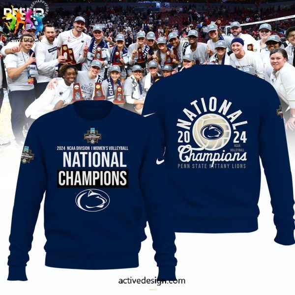 Penn State Nittany Lions 2024 NCAA Women’s Volleyball National Champions Navy Limited Hoodie