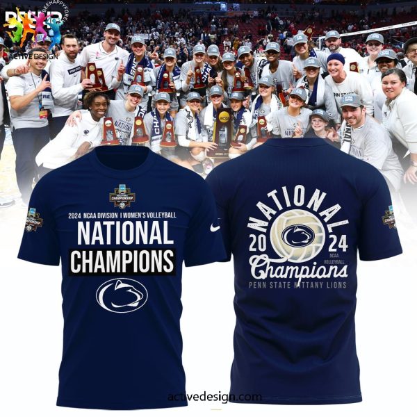 Penn State Nittany Lions 2024 NCAA Women’s Volleyball National Champions Navy Limited Hoodie