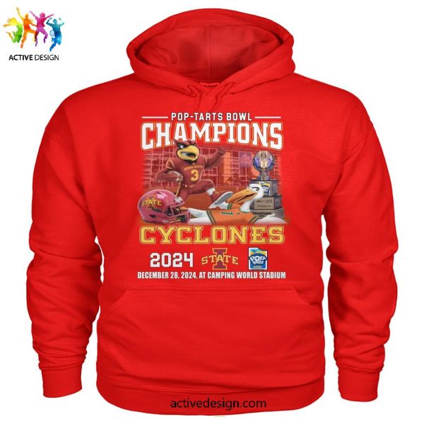 Pop-Tarts Bowl Champions Iowa State Cyclones 2024 Limited Edition T-Shirt