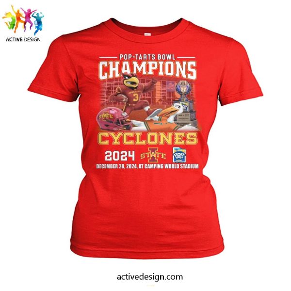 Pop-Tarts Bowl Champions Iowa State Cyclones 2024 Limited Edition T-Shirt
