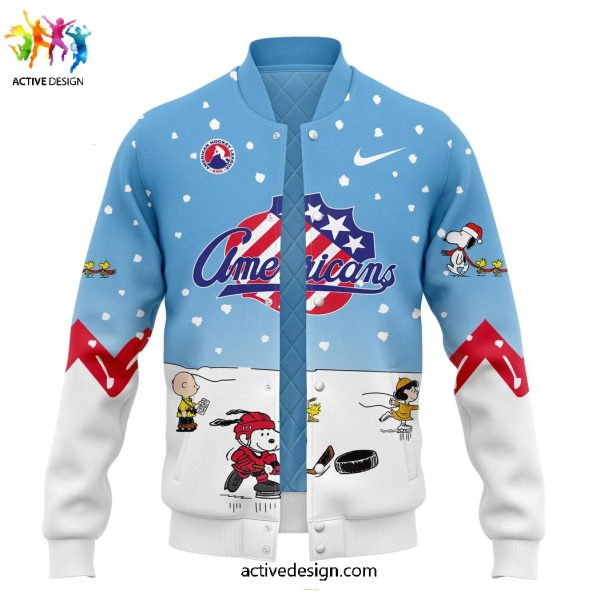 Rochester Americans x Peanuts & Snoopy Night Baseball Jacket