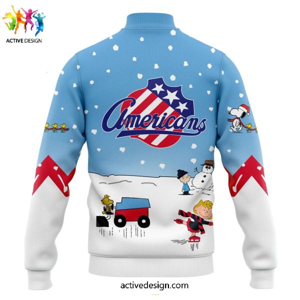 Rochester Americans x Peanuts & Snoopy Night Baseball Jacket