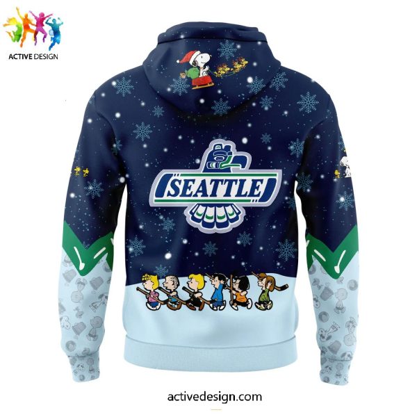 Seattle Thunderbirds x Peanuts & Snoopy Holiday Speciality Limited Edition Hoodie Long Pants Cap