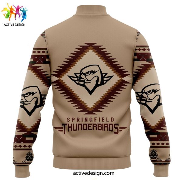 Springfield Thunderbirds x Native American Heritage Month New Special Baseball Jacket