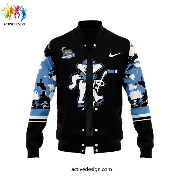 Toledo Walleye x Grateful Dead Night Special New Baseball Jacket