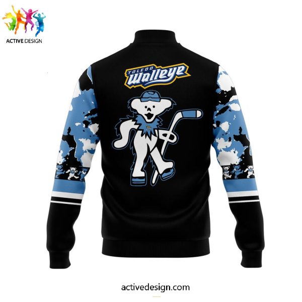 Toledo Walleye x Grateful Dead Night Special New Baseball Jacket