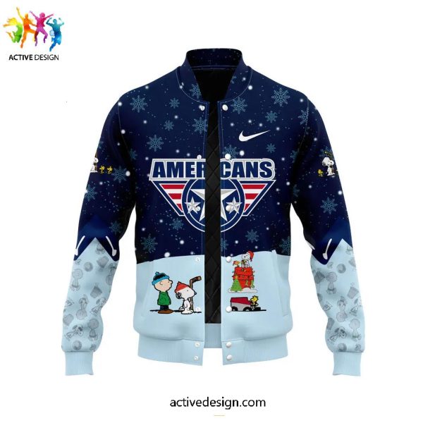 Tri-City Americans x Peanuts & Snoopy Holiday Limited Edition Baseball Jacket