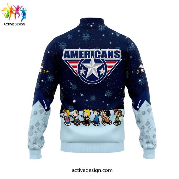 Tri-City Americans x Peanuts & Snoopy Holiday Limited Edition Baseball Jacket