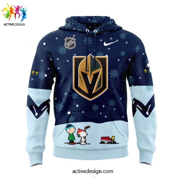 Vegas Golden Knights Snoopy x Peanuts Holiday Speciality Hoodie Long Pant Cap