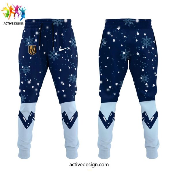 Vegas Golden Knights Snoopy x Peanuts Holiday Speciality Hoodie Long Pant Cap