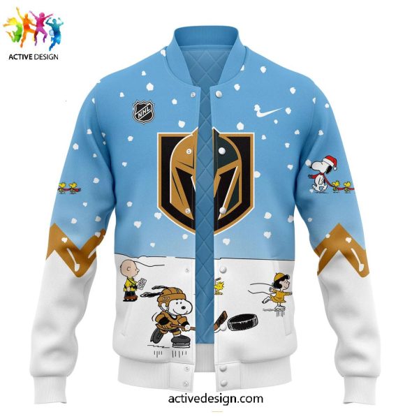 Vegas Golden Knights x Peanuts & Snoopy Night Baseball Jacket