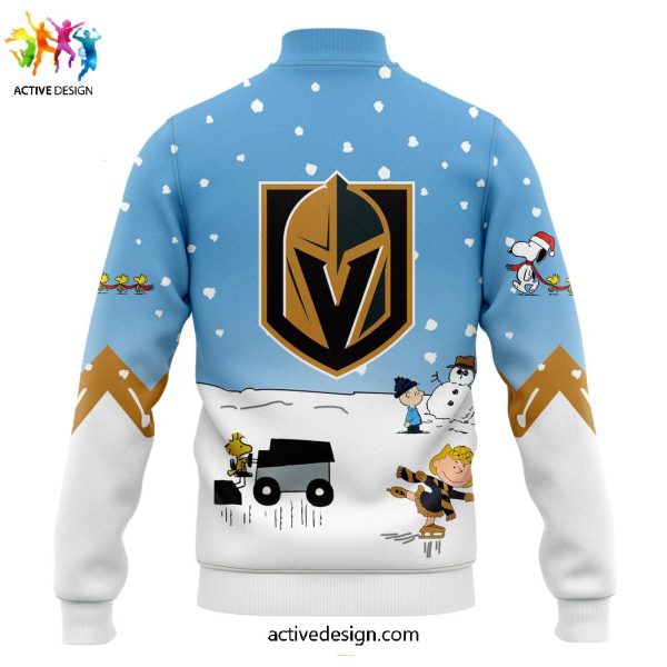 Vegas Golden Knights x Peanuts & Snoopy Night Baseball Jacket
