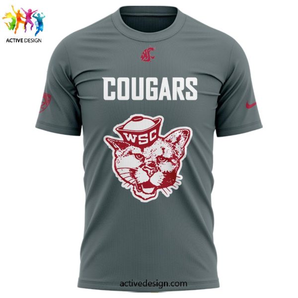 Washington State Cougars football 2024 Custom Name And Number Limited Edition Grey 3D T-Shirt