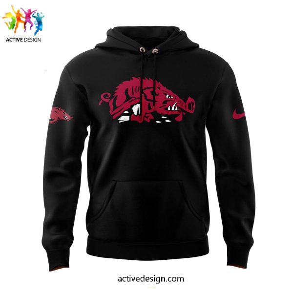 Arkansas Razorback Basketball Slobbering Hog Logo 2025 For Fans Hoodie Longpants Cap