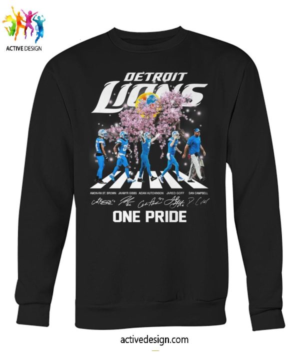 Detroit Lions One Pride Cherry Blossoms Bloom Limited Edition T-Shirt