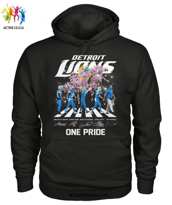 Detroit Lions One Pride Cherry Blossoms Bloom Limited Edition T-Shirt