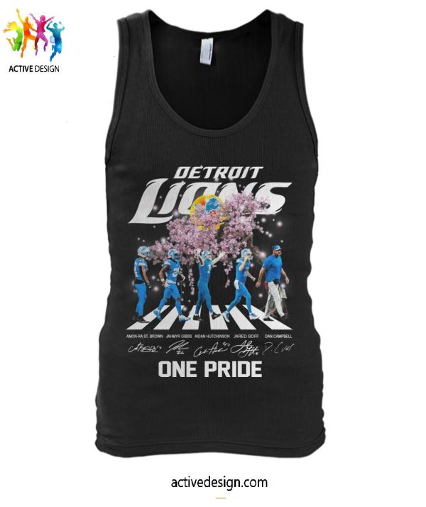 Detroit Lions One Pride Cherry Blossoms Bloom Limited Edition T-Shirt