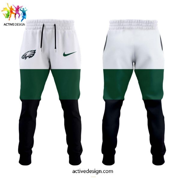 Lane Johnson x Philadelphia Eagles For Fans 2025 Limited Edition Zipper Hoodie Longpants Cap