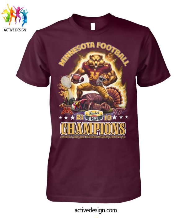 Minnesota Golden Gophers Football Duke’s Mayo Bowl Champions 2025 Limited Edition T-Shirt