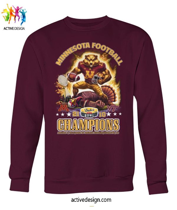 Minnesota Golden Gophers Football Duke’s Mayo Bowl Champions 2025 Limited Edition T-Shirt