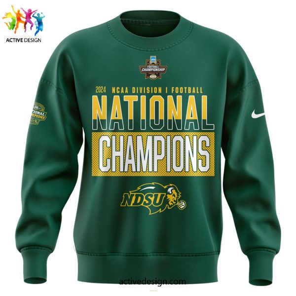 NDSU Football Division 10 Time Bational ChampionShip 2024 Limited Edition Green 3D T-Shirt
