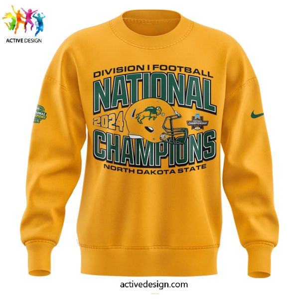 NDSU Football Division 10 Time Bational ChampionShip 2024 Limited Edition Yellow 3D T-Shirt