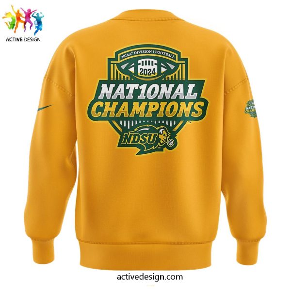 NDSU Football Division 10 Time Bational ChampionShip 2024 Limited Edition Yellow 3D T-Shirt