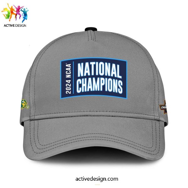 North Dakota State Bison NCAA 2024 National Champions Yellow Hoodie Longpants Cap