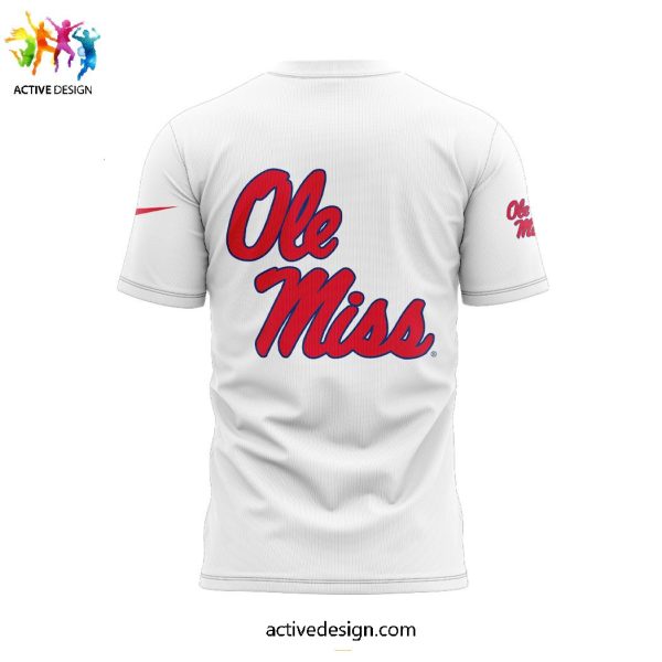 Ole Miss Rebels Football 2025 Taxslayer Gator Bowl Champions Limited Edition White 3D T-Shirt
