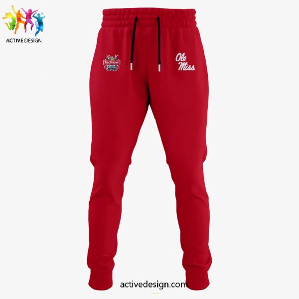 Ole Miss Rebels Football Champions Gator Bowl 2025 Special New Red Hoodie Longpants Cap