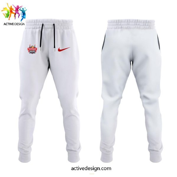 Ole Miss Rebels Football Taxslayer Gator Bowl Champions 2025 Limited Edition White Hoodie Longpants Cap