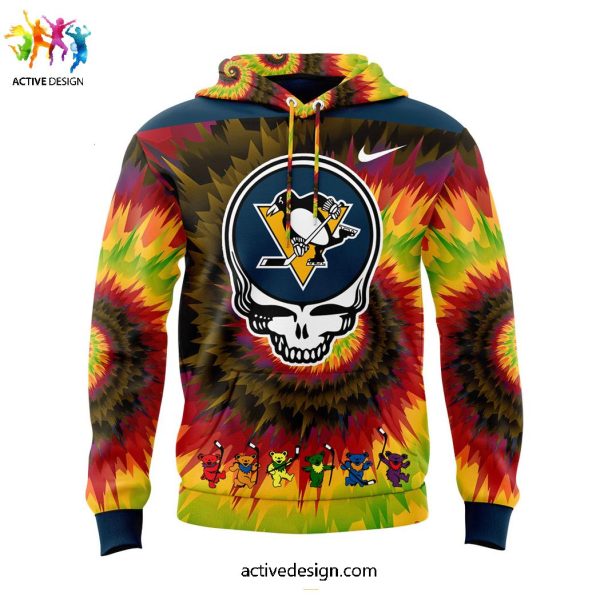Pittsburgh Penguins x Grateful Dead Night For Fans Specieal New Hoodie