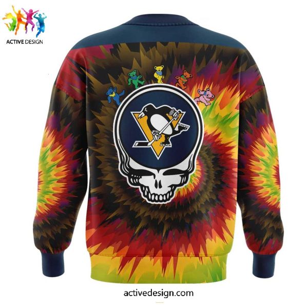 Pittsburgh Penguins x Grateful Dead Night For Fans Specieal New Hoodie