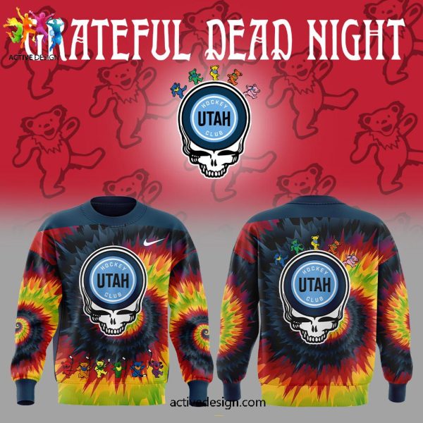 Utah Hockey x Grateful Dead Night For Fans Specieal New Hoodie