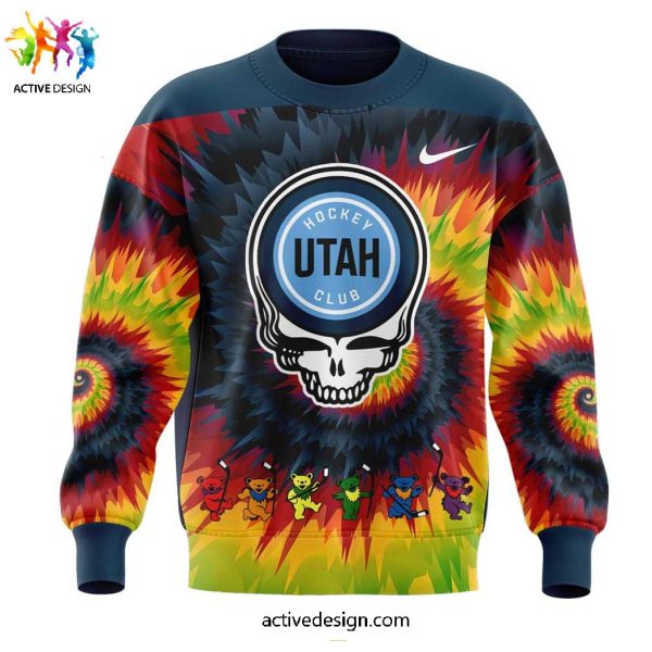 Utah Hockey x Grateful Dead Night For Fans Specieal New Hoodie