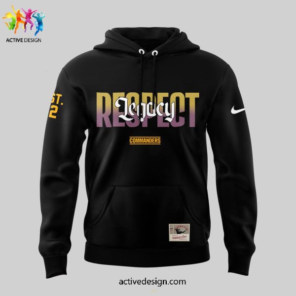 Washington Commanders Ness Black Legacy Respect Hoodie